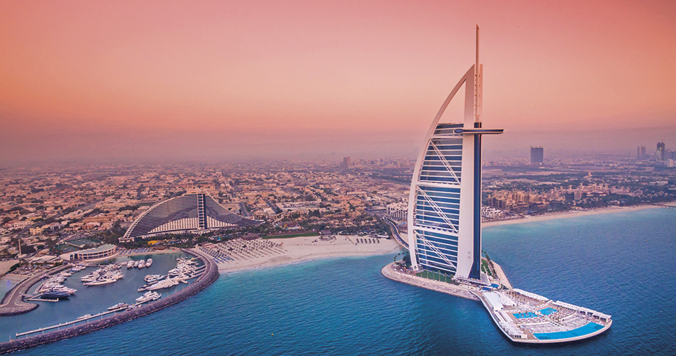 Hotel Burj Al Arab Léto 2023 Dubaj Spojené Arabské Emiráty Ck Blue Style